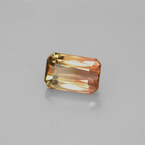 1.59 ct Multicolor Tourmaline Stone, Natural Tourmaline in Octagon / Scissor Cut Shape for Sale