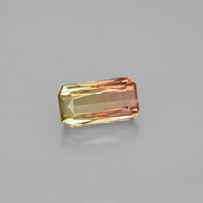 1.05 ct Bi-color Tourmaline Gemstone, Tourmaline Gem in Octagon / Scissor Cut Shape for Sale.