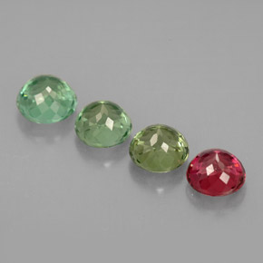 Tourmaline Gemstone in 4.8 mm Size for Sale, Tourmaline Stone in Multicolor Color
