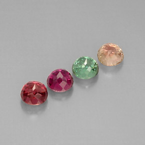 Tourmaline Gemstone in 5.6 mm Size for Sale, Tourmaline Stone in Multicolor Color