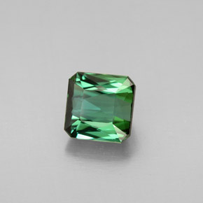 1.58 ct Green Tourmaline Gemstone, Tourmaline Gem in Octagon / Scissor Cut Shape for Sale.