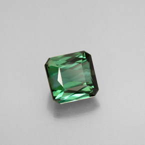 1.58 ct Green Tourmaline Stone, Natural Tourmaline in Octagon / Scissor Cut Shape for Sale