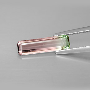 1.36 ct Multicolor Tourmaline Gemstone, Tourmaline Gem in Octagon Facet Shape for Sale.