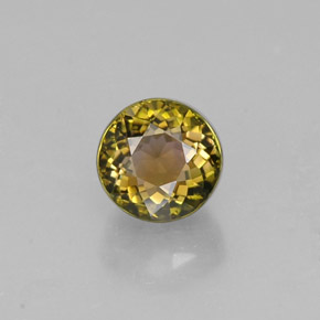 1.14 ct Multicolor Tourmaline Gemstone, Tourmaline Gem in Round Facet Shape for Sale.