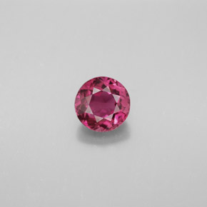 0.89 ct Pink Tourmaline Gemstone, Tourmaline Gem in Round Facet Shape for Sale.