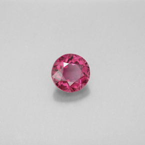 0.89 ct Pink Tourmaline Stone, Natural Tourmaline in Round Facet Shape for Sale