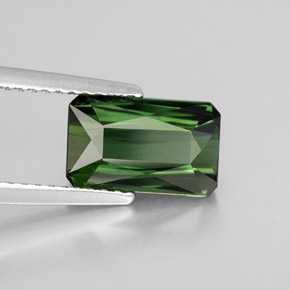 2.15 ct Green Tourmaline Stone, Natural Tourmaline in Octagon / Scissor Cut Shape for Sale
