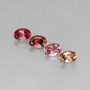 3.38 ct Multicolor Tourmaline Gemstone, Tourmaline Gem in Oval Facet Shape for Sale.