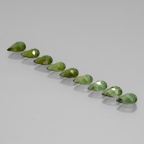 Tourmaline Gemstone in 6 x 4 mm (calibrated) Size for Sale, Tourmaline Stone in Multi Green Color