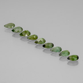 Tourmaline Gemstones in 6 x 4 mm (calibrated) Size for Sale, Tourmaline Stones in Multi Green Color