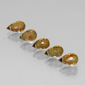 2.65 ct Multicolor Tourmaline Gemstone, Tourmaline Gem in Briolette with Hole Shape for Sale.