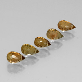 2.65 ct Multicolor Tourmaline Stone, Natural Tourmaline in Briolette with Hole Shape for Sale