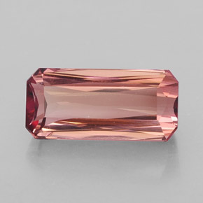 3.29 ct Pink Tourmaline Stone, Natural Tourmaline in Octagon / Scissor Cut Shape for Sale
