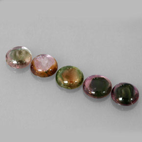 Tourmaline Gemstone in 7 mm (calibrated) Size for Sale, Tourmaline Stone in Multicolor Color