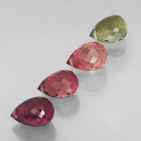 Tourmaline Gemstone in 6.7 x 4.6 mm Size for Sale, Tourmaline Stone in Multicolor Color