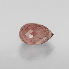 1.31 ct Pink Tourmaline Gemstone, Tourmaline Gem in Briolette with Hole Shape for Sale.