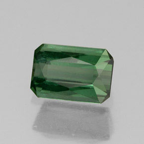 0.75 ct Green Tourmaline Stone, Natural Tourmaline in Octagon / Scissor Cut Shape for Sale