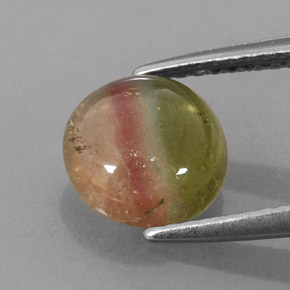 Tourmaline Gemstone in 8 mm (calibrated) Size for Sale, Tourmaline Stone in Watermelon Color