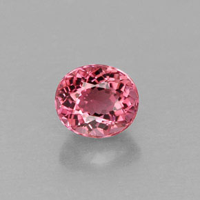 0.73 ct Pink Tourmaline Gemstone, Tourmaline Gem in Oval Facet Shape for Sale.