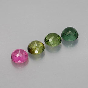 Tourmaline Gemstone in 5.6 mm Size for Sale, Tourmaline Stone in Multicolor Color