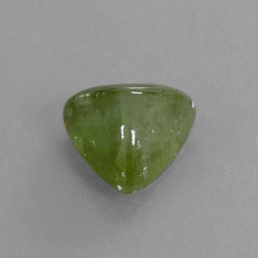 1.84 ct Green Tourmaline Gemstone, Tourmaline Gem in Trillion Cabochon Shape for Sale.