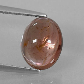 3.30 ct Brown Tourmaline Stone, Natural Tourmaline in Oval Cabochon Shape for Sale