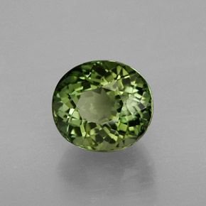 1.94 ct Green Tourmaline Stone, Natural Tourmaline in Oval Facet Shape for Sale