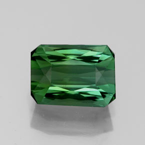 1.41 ct Green Tourmaline Gemstone, Tourmaline Gem in Octagon / Scissor Cut Shape for Sale.