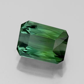 1.41 ct Green Tourmaline Stone, Natural Tourmaline in Octagon / Scissor Cut Shape for Sale