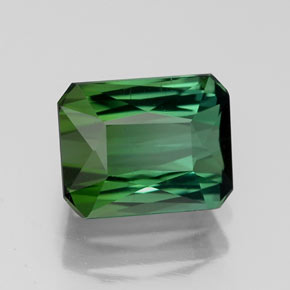 1.67 ct Green Tourmaline Stone, Natural Tourmaline in Octagon / Scissor Cut Shape for Sale