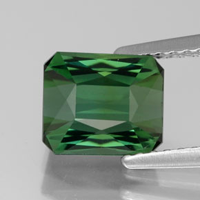 1.86 ct Green Tourmaline Gemstone, Tourmaline Gem in Octagon / Scissor Cut Shape for Sale.