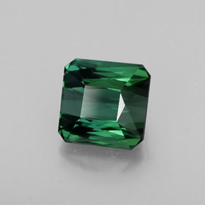 1.84 ct Green Tourmaline Stone, Natural Tourmaline in Octagon / Scissor Cut Shape for Sale