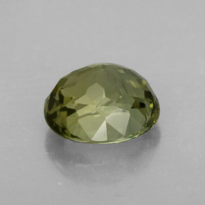 Tourmaline Gemstone in 8.7 x 7.8 mm Size for Sale, Tourmaline Stone in Yellowish Green Color