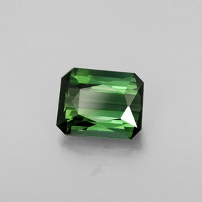 1.44 ct Green Tourmaline Stone, Natural Tourmaline in Octagon / Scissor Cut Shape for Sale