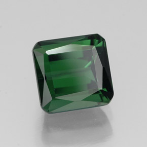 2.08 ct Green Tourmaline Stone, Natural Tourmaline in Octagon / Scissor Cut Shape for Sale