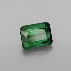 1.68 ct Green Tourmaline Stone, Natural Tourmaline in Octagon / Scissor Cut Shape for Sale