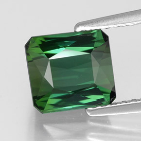 2.01 ct Green Tourmaline Gemstone, Tourmaline Gem in Octagon / Scissor Cut Shape for Sale.
