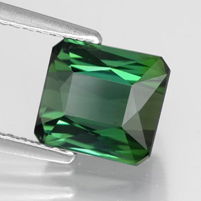 2.01 ct Green Tourmaline Stone, Natural Tourmaline in Octagon / Scissor Cut Shape for Sale