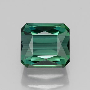 1.56 ct Green Tourmaline Gemstone, Tourmaline Gem in Octagon / Scissor Cut Shape for Sale.