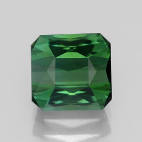 1.89 ct Green Tourmaline Gemstone, Tourmaline Gem in Octagon / Scissor Cut Shape for Sale.