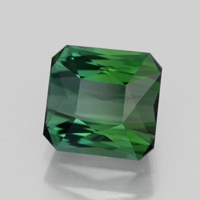 1.89 ct Green Tourmaline Stone, Natural Tourmaline in Octagon / Scissor Cut Shape for Sale