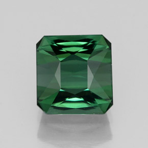1.67 ct Green Tourmaline Gemstone, Tourmaline Gem in Octagon / Scissor Cut Shape for Sale.