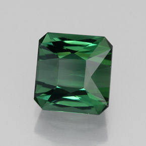 1.67 ct Green Tourmaline Stone, Natural Tourmaline in Octagon / Scissor Cut Shape for Sale