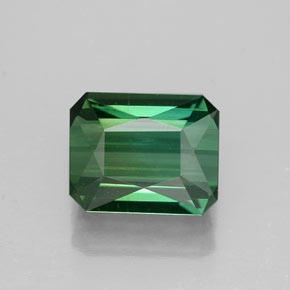 1.45 ct Green Tourmaline Gemstone, Tourmaline Gem in Octagon / Scissor Cut Shape for Sale.