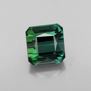 2.06 ct Green Tourmaline Gemstone, Tourmaline Gem in Octagon / Scissor Cut Shape for Sale.