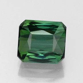 1.80 ct Green Tourmaline Gemstone, Tourmaline Gem in Octagon / Scissor Cut Shape for Sale.