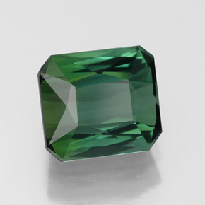 1.80 ct Green Tourmaline Stone, Natural Tourmaline in Octagon / Scissor Cut Shape for Sale