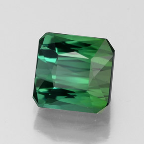 1.77 ct Green Tourmaline Stone, Natural Tourmaline in Octagon / Scissor Cut Shape for Sale