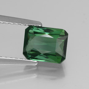 1.40 ct Green Tourmaline Stone, Natural Tourmaline in Octagon / Scissor Cut Shape for Sale