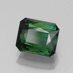 1.79 ct Green Tourmaline Stone, Natural Tourmaline in Octagon / Scissor Cut Shape for Sale